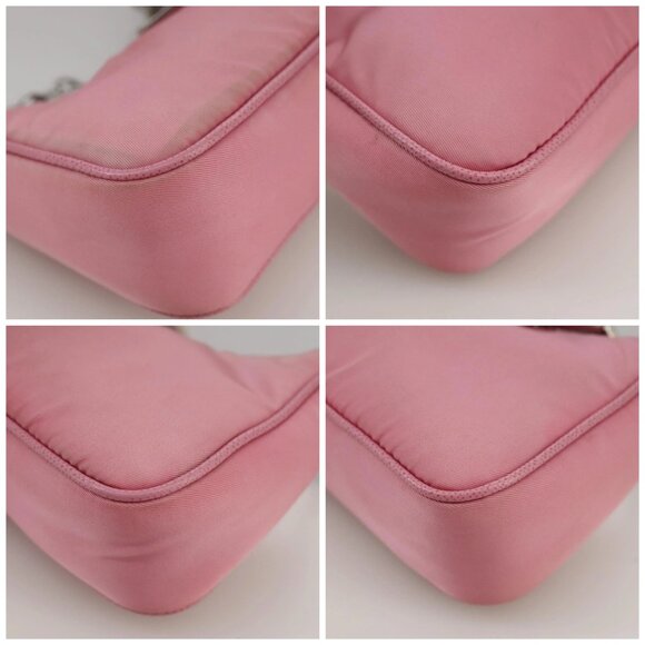 PRADA Shoulder Bag Nylon 2way Pink Silver Auth 111069 - Picture 15 of 16